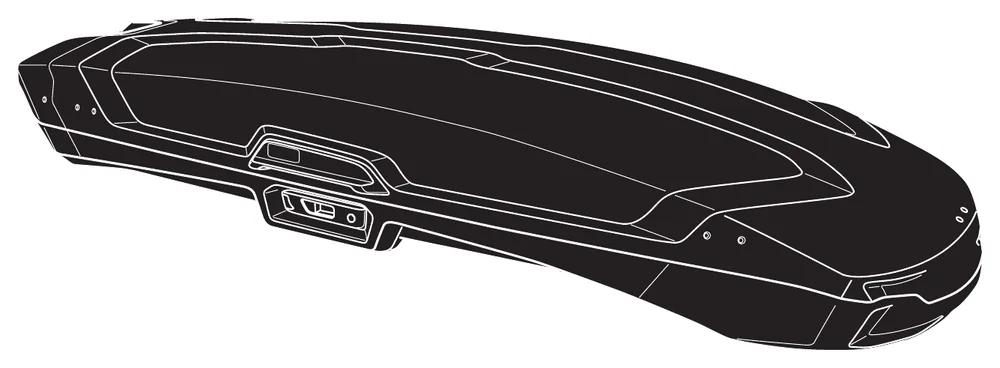 Thule Vector roof box, illustration from the official Thule manual